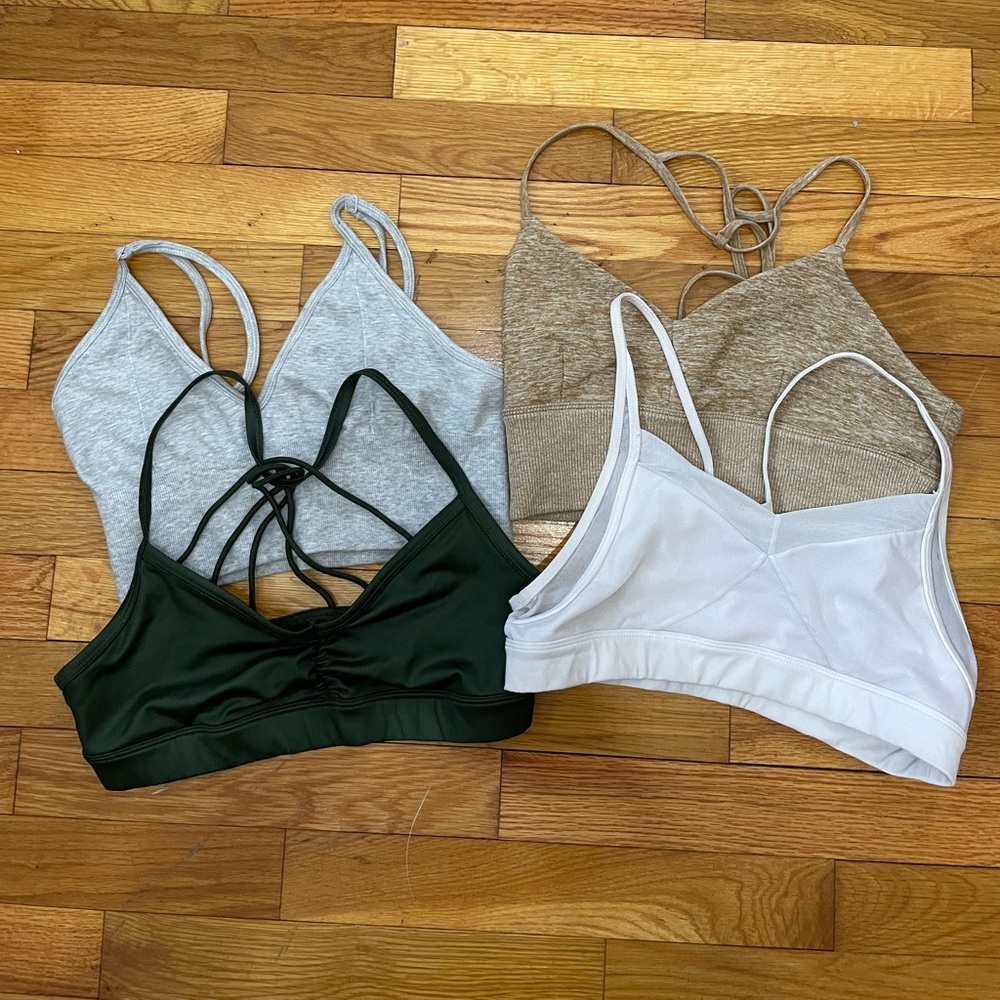 Lot of 4 ALO Yoga sports bra size small women’s